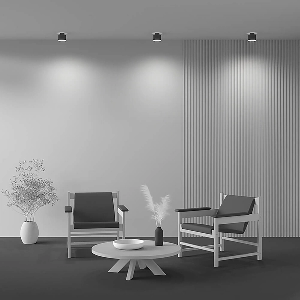 Metalowa lampa sufitowa Dafne C009CW-L12B LED 12W czarna