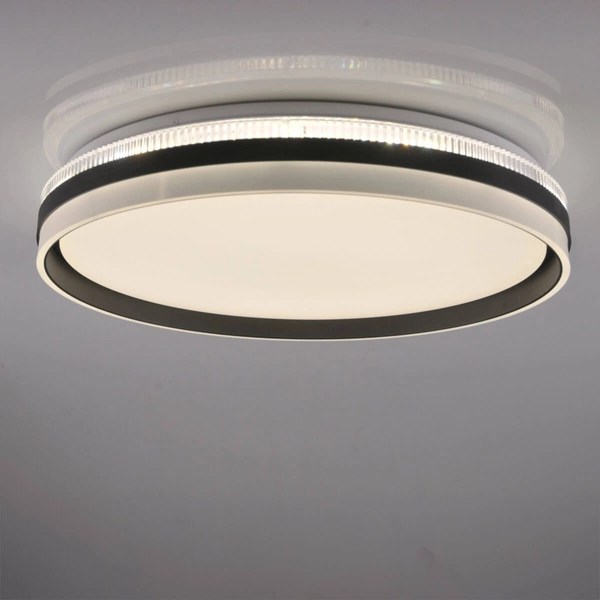 Plafon sufitowy Barbara 326683 Polux LED 72W 3000-6000K IP44 czarny biały