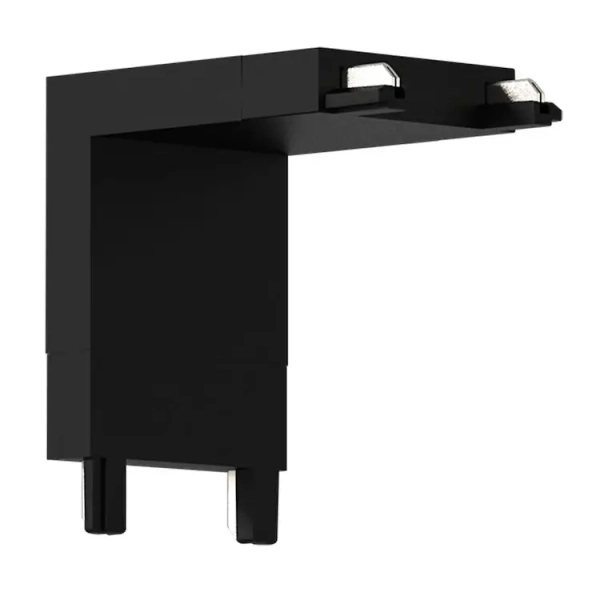 Narożny łącznik do systemu szyn magnetycznych Slim Magnetic ML2213 czarny