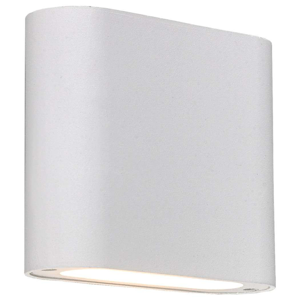 Zewnętrzna LAMPA ścienna SAPRI LP-1556/1W WH Light Prestige ścienna OPRAWA outdoor LED 6W 4000K metalowa IP54 biała