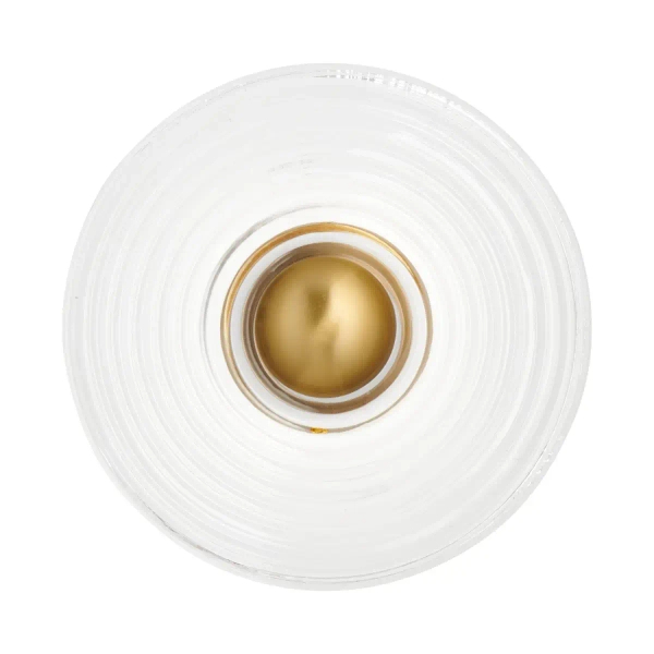 Kinkiet ścienny minimalistyczny HELIOS ST-X007W złoty metalowy szklany LED 3W 3000K