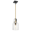 Lampa wisząca loft QN-KITNER-P-NBR do jadalni mosiądz
