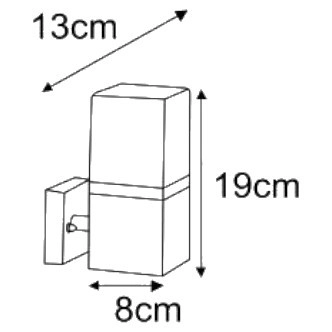 Ogrodowa LAMPA ścienna Geneva K-8140 Kaja elewacyjna OPRAWA zewnętrzny kinkiet outdoor IP44 czarny biały
