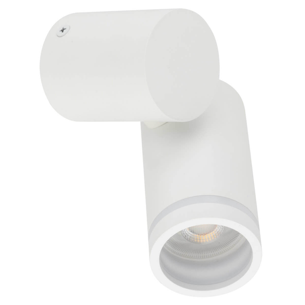 Lampa naścienna do jadalni Jet 5393 loftowa tuba metalowa biała
