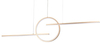 Ledowa lampa na listwie Lauren AZ5258 38W 3000K ring złota