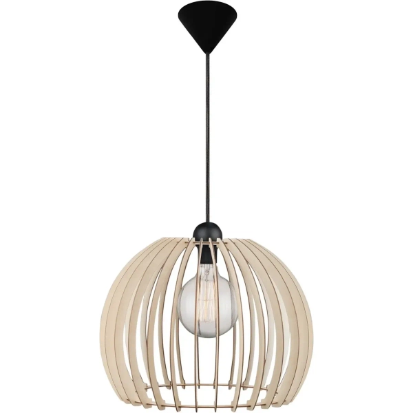 Jadalniana lampa wisząca drewniana Chino 84843014 beżowy