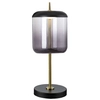 Stołowa LAMPA stojąca DELICE 5026 Rabalux szklana LAMPKA biurkowa skandynawska LED 6W 4000K czarna przydymiona