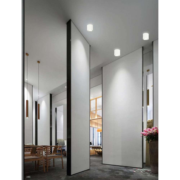 Sufitowa LAMPA downlight Neo Bianco Mobile Orlicki Design metalowa OPRAWA okrągła spot tuba biała