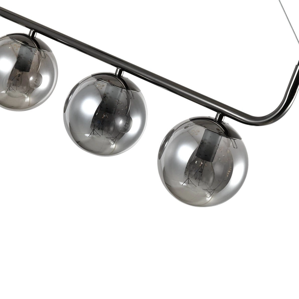 Potrójna lampa wisząca Alisa LP-005/3L grafit Light Prestige kule przydymiony grafit