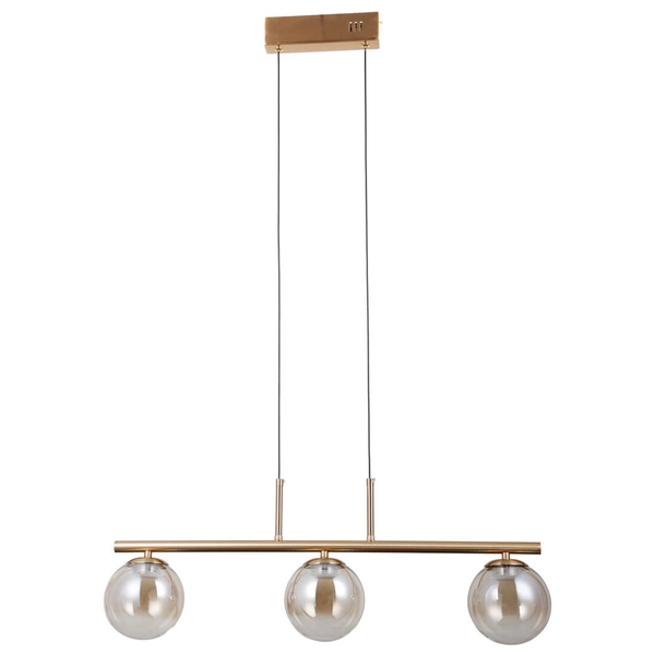 Wisząca lampa kule Velada PND-34381-3-HBR LED 45W 3000K złoty bursztynowy