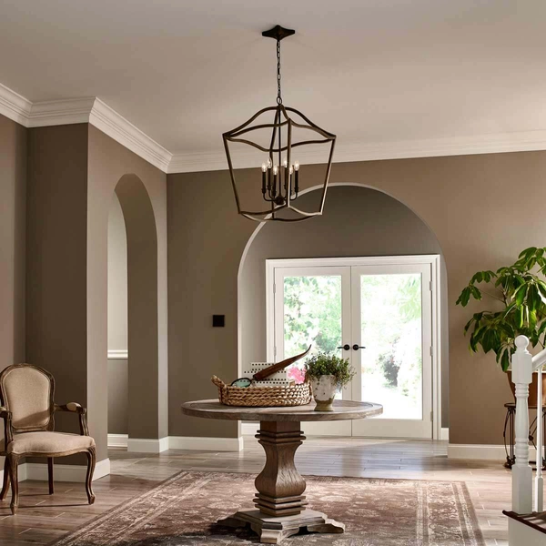 Metalowa lampa wisząca Yarmouth FE-YARMOUTH-6P retro mosiądz