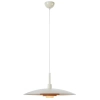Zwisająca lampa dyski Piny 108877 do jadalni metalowy beżowy