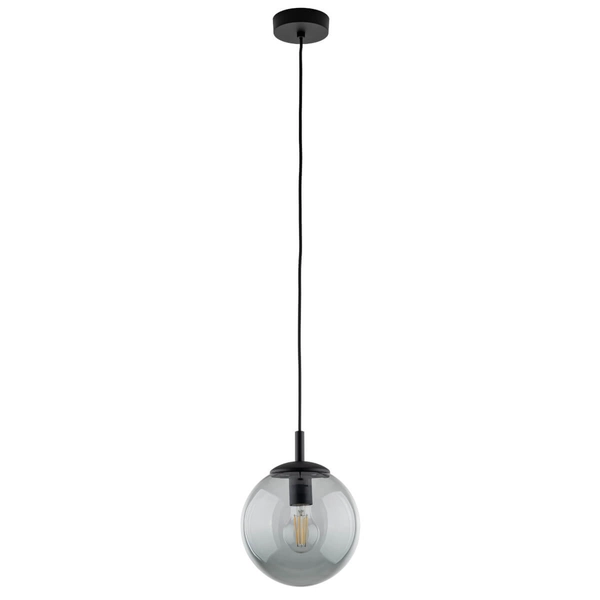 Wisząca lampa do kuchni Esme 5378 bańka ball zwis grafitowa czarna