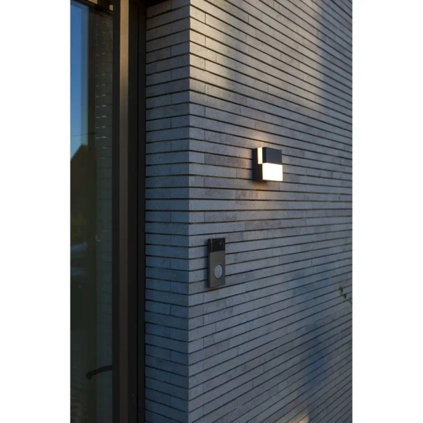 Antracytowa lampa ścienna DOMINO 5116202118 LED 17W 3000K IP65