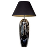 Stojąca LAMPA stołowa GRANADA L208162330 4Concepts klasyczna LAMPKA abażurowa do sypialni czarna złota