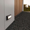 Ścienna LAMPA ogrodowa HELENA 5191601118 Lutec zewnętrzna OPRAWA metalowa LED 10W 4000K outdoor IP54 szara