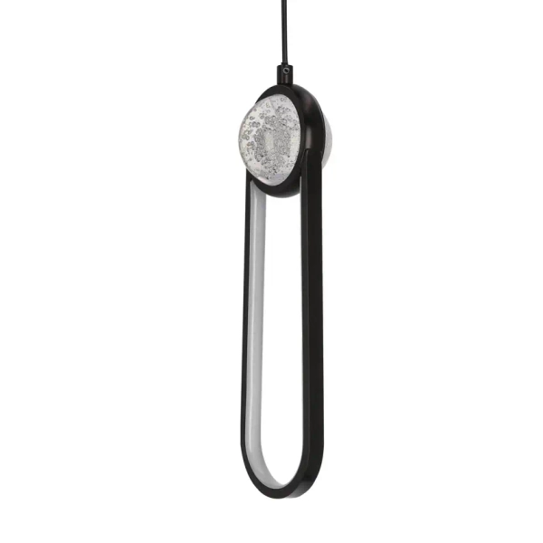 Owalna lampa wisząca Lacrima 31-35585 LED 15W 3000K nad stół czarna