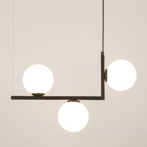 Lampa wisząca molekułowa Andy 33609 Sigma nad stół kule czarna biała