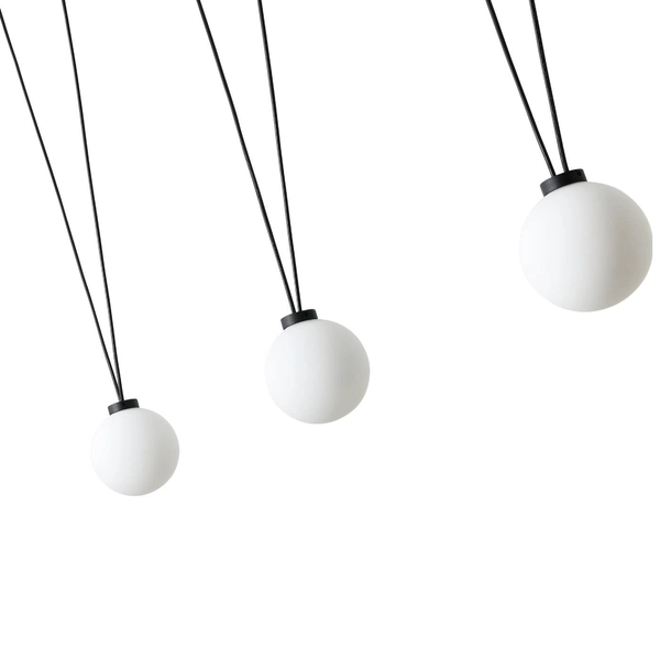 LAMPA wisząca Movo III Orlicki Design loftowa OPRAWA szklany ZWIS kule balls czarne białe
