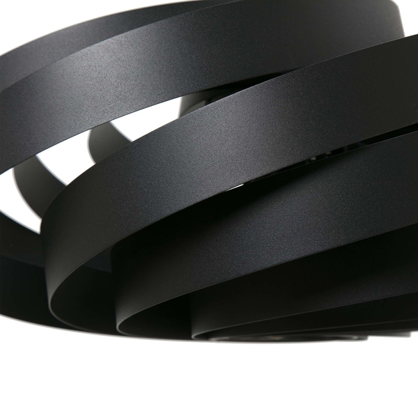 Okrągła lampa sufitowa Vento 1131 Zumaline metalowa czarna