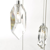 Lampa wisząca z kryształkami Crystal CRY1250 Dar Lighting przezroczysta srebrna