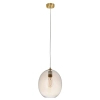 Szklana wisząca lampa L&-1106678 nad wyspę mosiądz przezroczysta