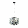 Kryształowa lampa wisząca Belle 69390 Endon glamour czarna przezroczysta