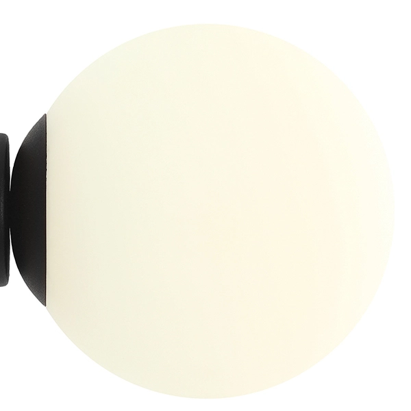 Jadalniany kinkiet nowoczesny Ball 1076C1_M Aldex ścienna kula czarna