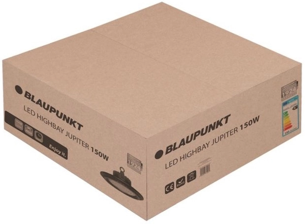 Lampa przemysłowa LED HBJ100NW 100W okrągła czarna