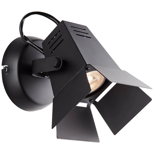 Ścienna lampa regulowana filmowa Movie G08910/76 reflektor czarna matowa