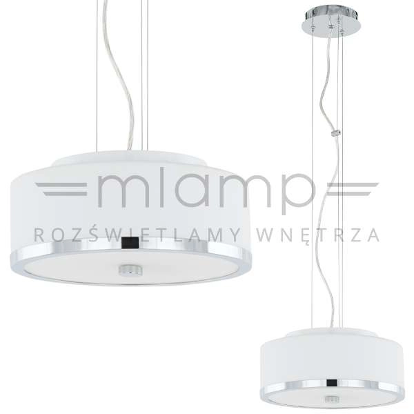 LAMPA wisząca LORIS MA01806CD-002 Italux okrągła OPRAWA zwis chrom biały
