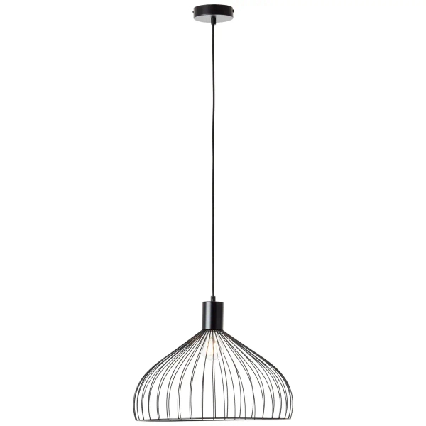 Druciana lampa wisząca Blacky 99392/06 nad stół czarny