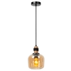 Wisząca lampa Ilona 45408/18/62 szklana czarny bursztynowy