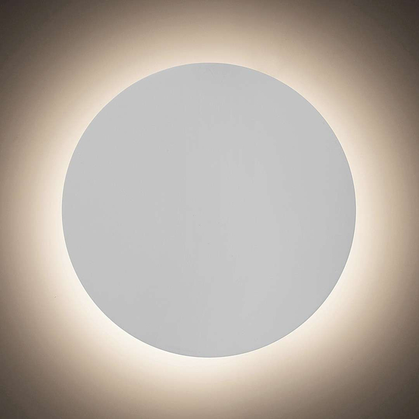Kinkiet LAMPA ścienna MARLON 1431 Rabalux drewniana OPRAWA okrągła LED 8W 3000K przyścienna moon biała