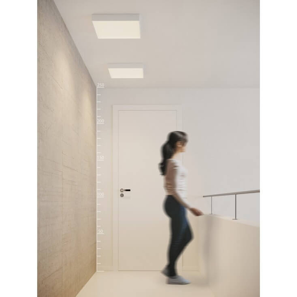 Czarny plafon kwadratowy Monza AZ2275 LED 20W square nad łóżko