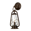 Zewnętrzna lampa ścienna Miners MINERS-WALL Elstead IP44 szkło brązowy