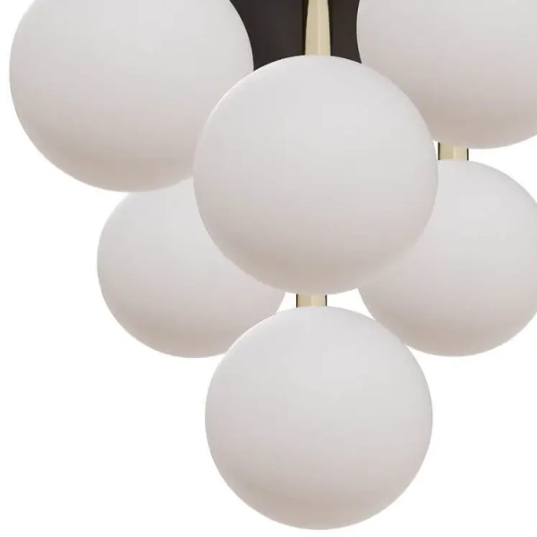 Sufitowa lampa loftowa Ali do przedpokoju złota czarna