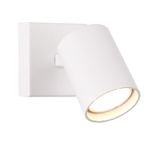 Kinkiet LAMPA ścienna TOP W0218 Maxlight metalowa OPRAWA reflektorek tuba biała