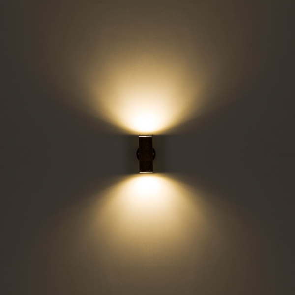Ogrodowa LAMPA ścienna JAICY 3201W-2 Globo kinkiet zewnętrzny IP44 brązowy