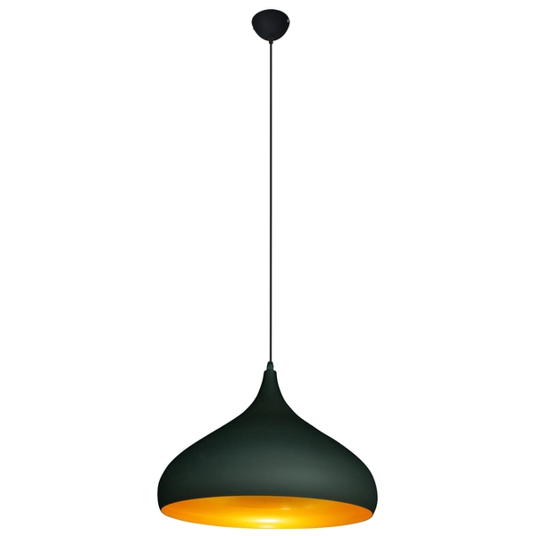 Loftowa LAMPA wisząca 8112/1 -01 Elem metalowa OPRAWA industrialny ZWIS kropla czarna złota