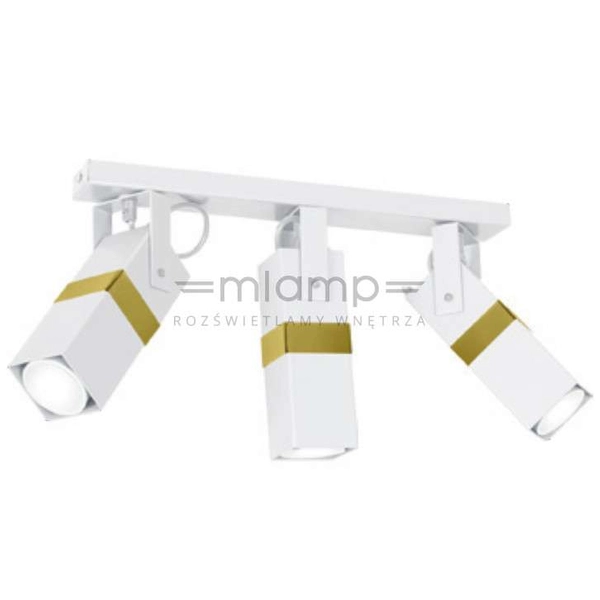 Sufitowa LAMPA reflektorowa VIDAR MLP6274 Milagro metalowa OPRAWA prostokątne tuby regulowane białe