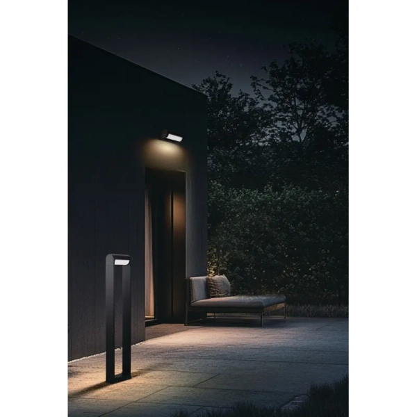 Elewacyjna lampa FRAME czarna AZ7014 1xLED 12W 3000K IP65 na ścianę