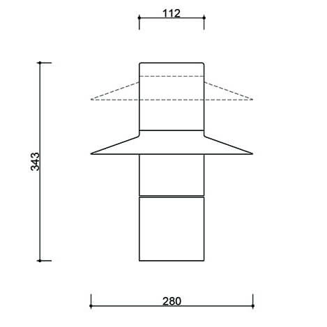 Stołowa lampka na komodę Caponio CPS111P1 z wtyczką biała