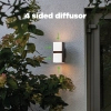 Zewnętrzna LAMPA elewacyjna CUBA 5193801012 Lutec regulowana OPRAWA kinkiet LED 23W 3000K metalowy IP54 czarny