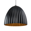 Lampa wisząca Telma 32021 Sigma nad stół karbowana czarna miedziana