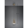 Wisząca lampa Agudo 319400141 szara tuba 1x10W E27 z regulacją