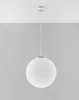 LAMPA wisząca SL.0265 szklana OPRAWA zwis kula ball biała