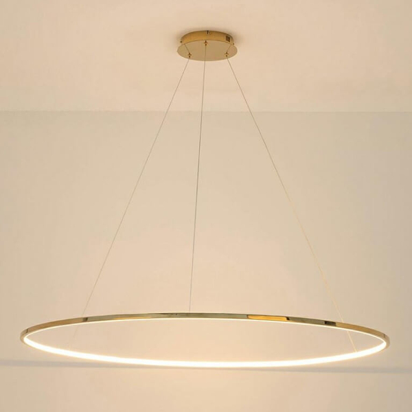 Lampa wisząca do jadalni Ring Slim MSE1501100160 Moosee LED 47W 3000K złota