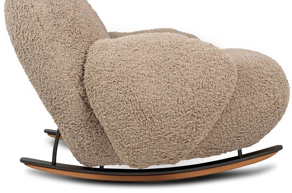 Pluszowy fotel bujany PLUSH TEDDY KH0101009574 ciemny beżowy