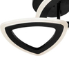 Nowoczesny plafon W7112-2S BK ledowa lampa sufitowa 36W czarna